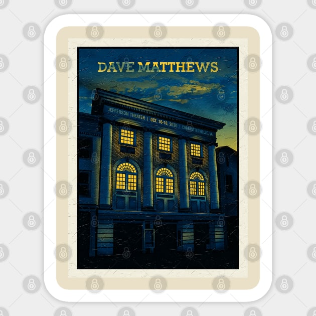 DMB JEFFERSON THEATER 2020 Sticker by gundalaheros